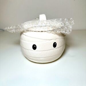 10 strawberry street Halloween Mummy Cookie Jar 5”